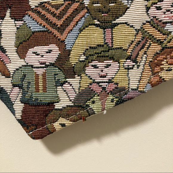 Vintage 90's Mirrors Children of the World Tapestry Vest - Picture 8 of 12